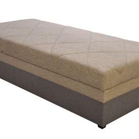 Jednolôžková posteľ 90 cm Blanár Evelína (tmavohnedá) (s roštom a matracom Alena)