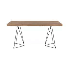 Pracovný stôl s kovovými nohami TemaHome Multi, 160 x 90 cm
