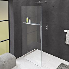 POLYSAN - MODULAR SHOWER stena na inštaláciu na múr, jednodielna, 900 mm, s otvormi na držiak uterákov MS1-90-D