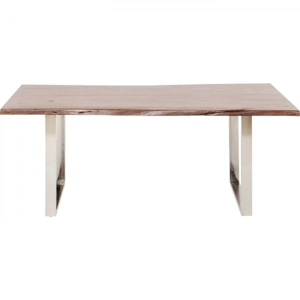 KARE Design Stůl Harmony Walnut 180×90 cm - chrom