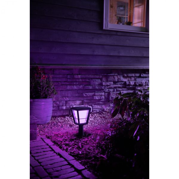 Philips HUE 17441/30 / P7 Econic vonkajšie záhradné stĺpik 15W = 1150lm LED IP44 2200-6500K RGB