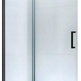 MEXEN - Omega posuvné sprchové dvere 160 cm, transparent, čierna so sadou pre niku 825-160-000-70-00