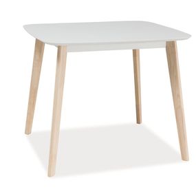 TIBIA jedálenský stôl, dub bielený/biely