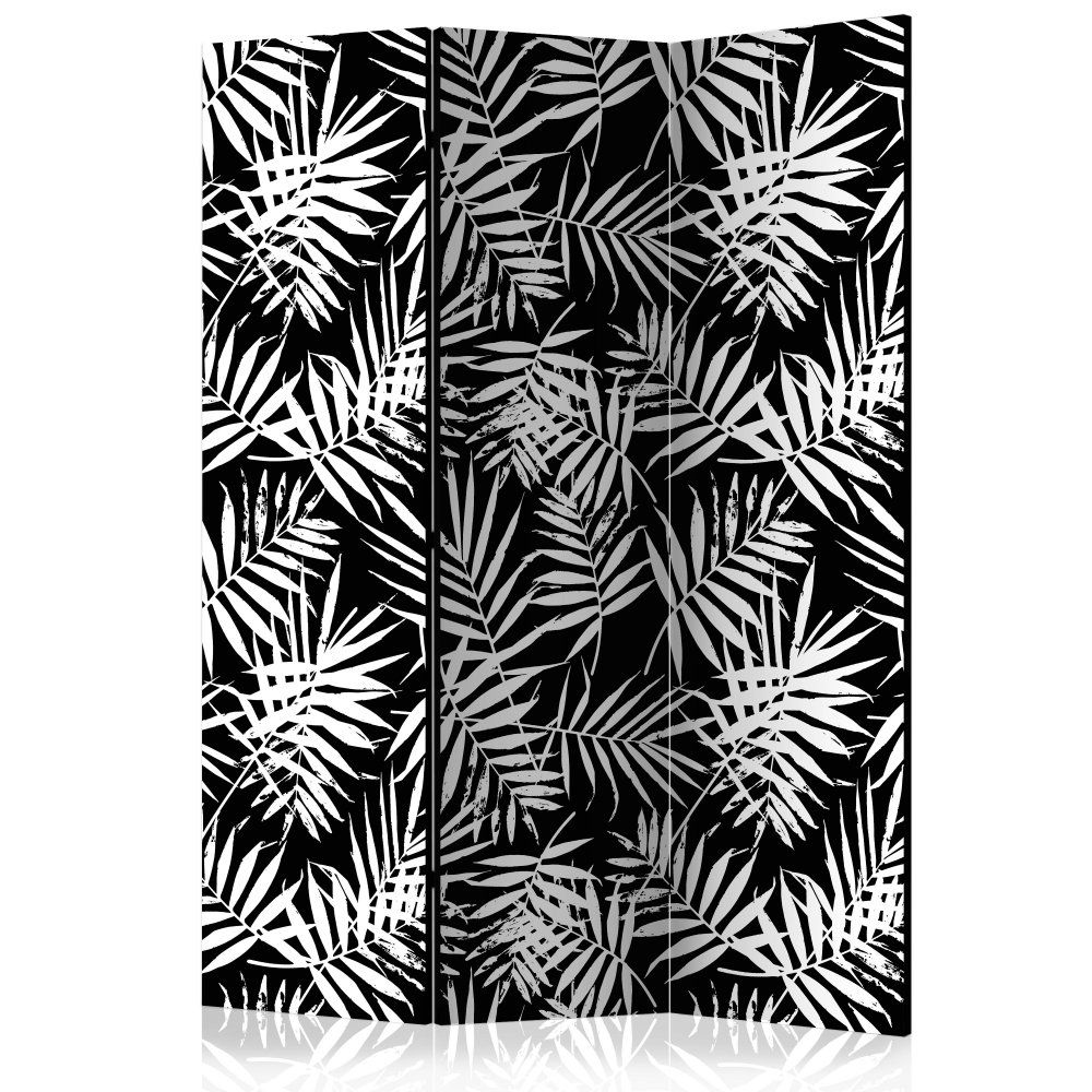 Paraván Black and White Jungle Dekorhome 135x172 cm (3-dielny)