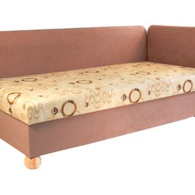 Jednolôžková posteľ (váľanda) 80 cm Siba (s molitanovým matracom) (P)