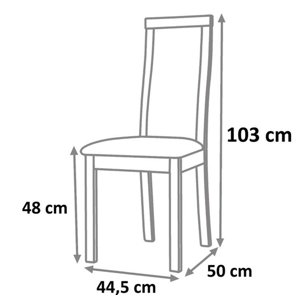 Drevená stolička, čerešňa/látka béžová, BONA NEW