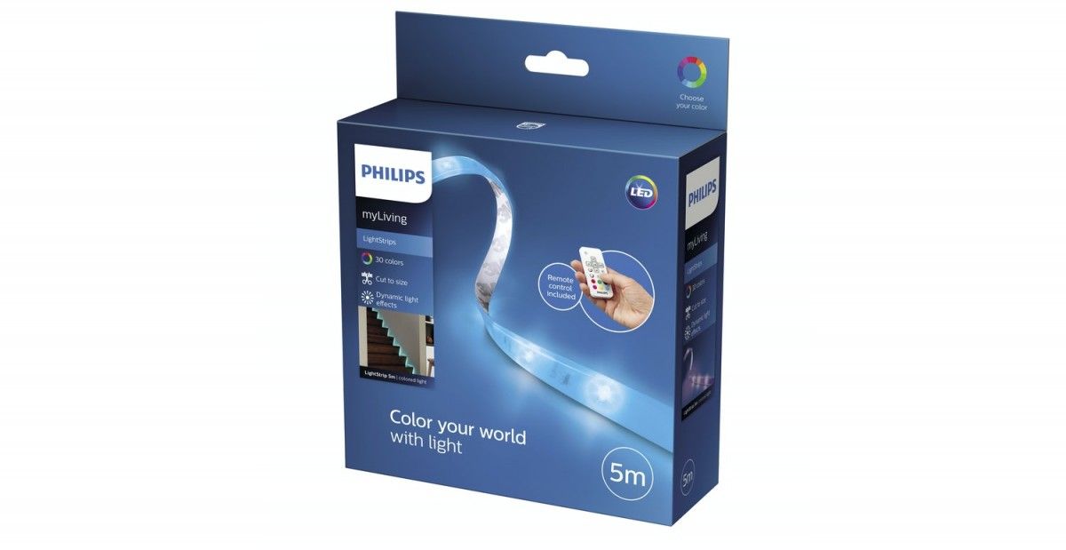 Philips 70102/31/P6 LED pásik 5 m 1x17W | 260lm | RGB - diaľkové ovládanie