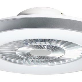 Rabalux 6858 Dalfon stropné svietidlo s ventilátorom LED D595mm 40W/1700lm 3000-6500K strieborná, stmievateľné, diaľkové ovládanie