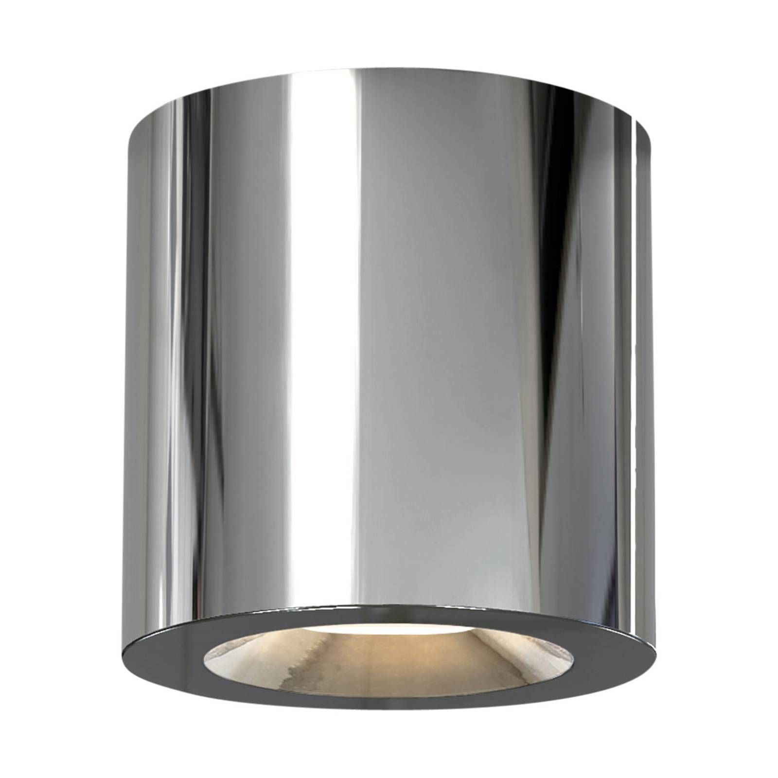 Astro Kos II stropné svetlo okrúhle 8, 5 cm chróm, Obývacia izba / jedáleň, kov, hliník, GU10, 6W, K: 8.5cm