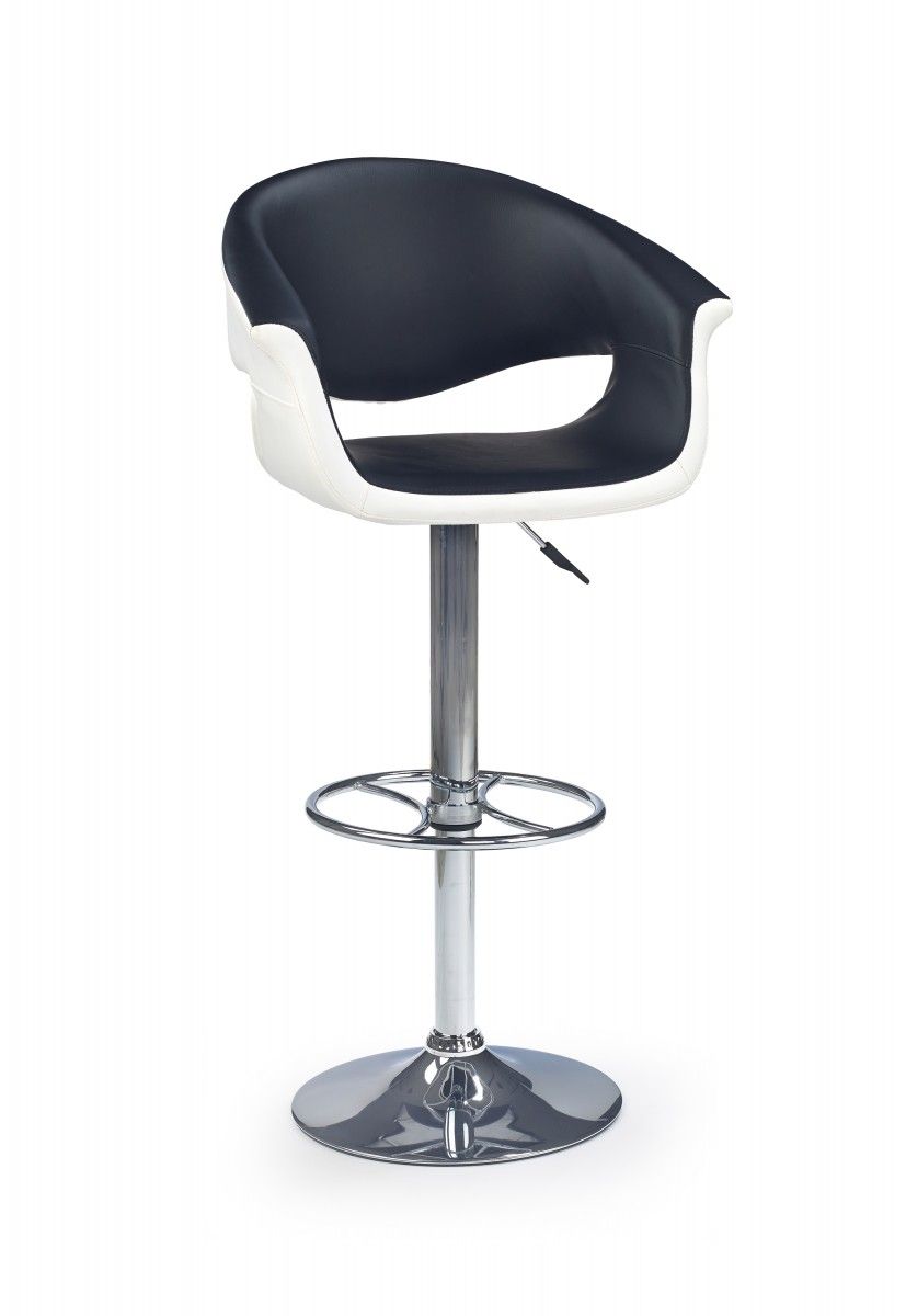 Barová stolička Irmen bielo-čierna
