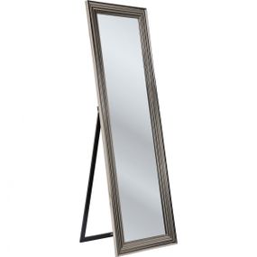 KARE Design Stojací zrcadlo s rámem  Silver 180x55cm