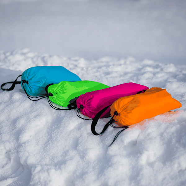 Nafukovací sedací vak/lazy bag, oranžová, LEBAG