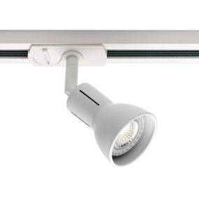 Nordlux Bodové svetlo pre Link koľajnicový systém, biele, Obývacia izba / jedáleň, kov, plast, GU10, 35W, P: 11.6 cm, L: 8 cm, K: 13.6cm