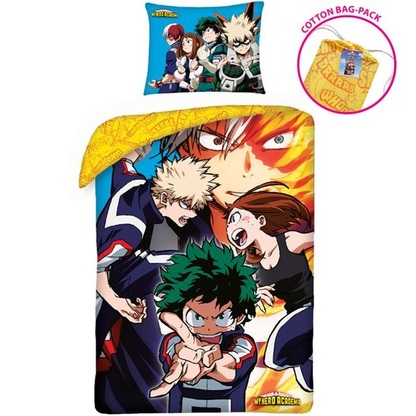 Halantex · Posteľné obliečky My hero academia - Moja hrdinská akadémia - 100% bavlna - 70 x 90 cm + 140 x 200 cm