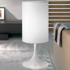 Lam Stolná lampa Flute 55 cm biela, Obývacia izba / jedáleň, látka, kov, E27, 100W, K: 55cm