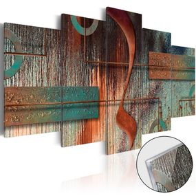 Obraz abstraktná hudba na akrylátovom skle - Abstract Melody - 100x50