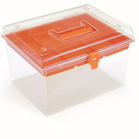 Plastový organizér Nuf High 29,2x25x18,5 cm oranžový