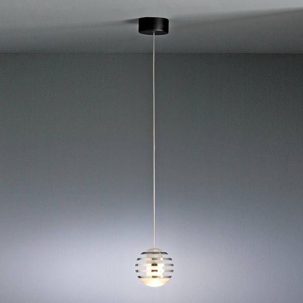 TECNOLUMEN Bulo – LED svietidlo svetlomodré, Obývacia izba / jedáleň, hliník, sklo, akryl, 7.84W, Energialuokka: E