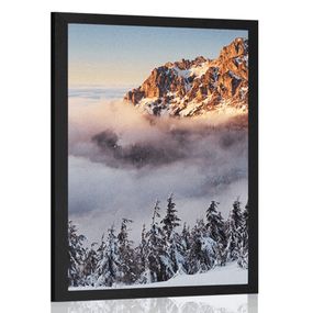 Plagát Krkonoše v snehovej perine - 30x45 black