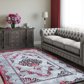 DomTextilu Elegantný koberec červenej farby vo vintage štýle 54499-234090