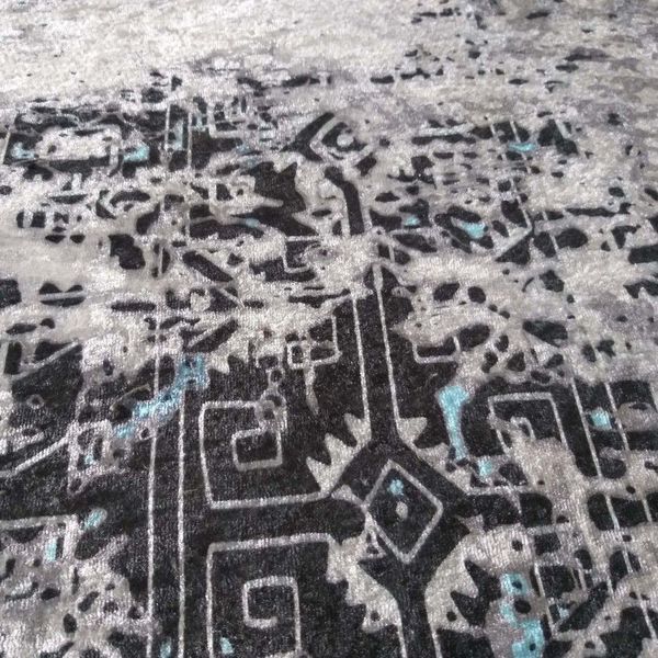 DomTextilu Viacfarebný koberec so strieborno-modrým motívom 67163-241894