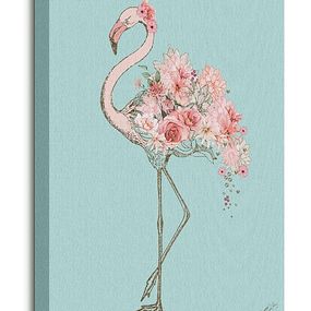 Reprodukcia obrazu Thornton  Summer Floral Flamingo WDC94841