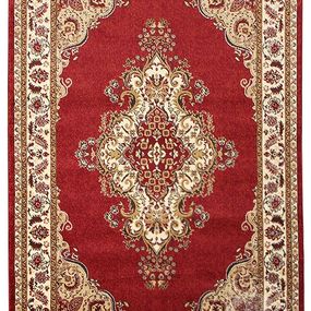 Kusový koberec Medailon 6985A Red 133x190 ovál cm