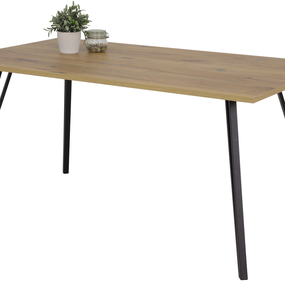 Jedálenský stôl Oksana 160x90 cm, cínový dub