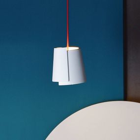 Deko-Light Závesná lampa Twister I, biela, Ø 18 cm, Obývacia izba / jedáleň, sadra, E14, 25W, K: 18.5cm