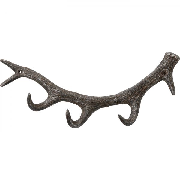 KARE Design Nástěnný věšák Antler černý, 35cm