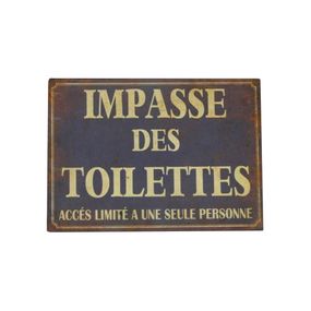 Ceduľa 21x15 cm Impasse Des Toilettes – Antic Line