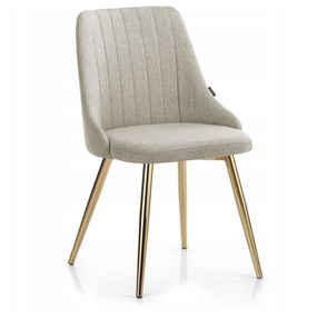 HOMEDE BECKERTI jedálenská tapicerovaná stolička - béžová farba