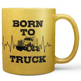 Hrnček Born to truck - GOLD