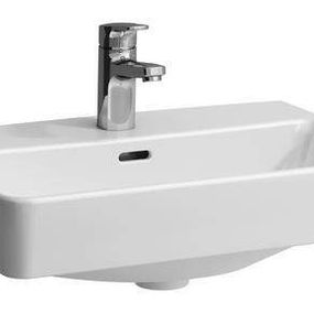 Laufen Pro S - Umývadlo Compact, 550 mm x 380 mm, bez otvoru na batériu, s LCC, biela H8179584001091