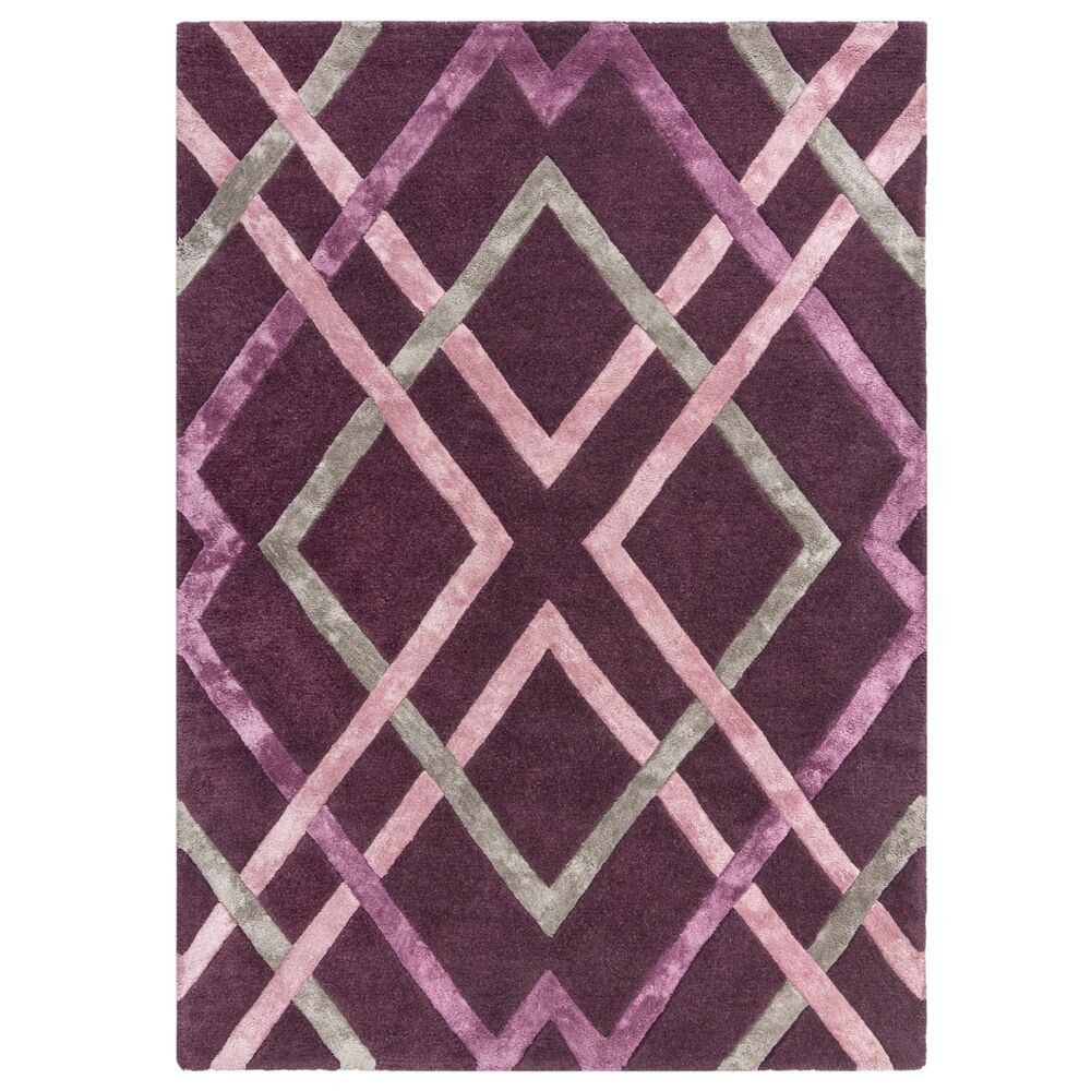 Flair Rugs koberce Kusový koberec Architect Trellis Plum - 120x170 cm