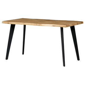 Sconto Jedálenský stôl ALTON dub divoký/čierna, šírka 140 cm