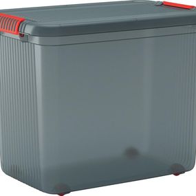 Box s vekom KIS K Latch XXL, sivý/oranžový, 39x59x45 cm
