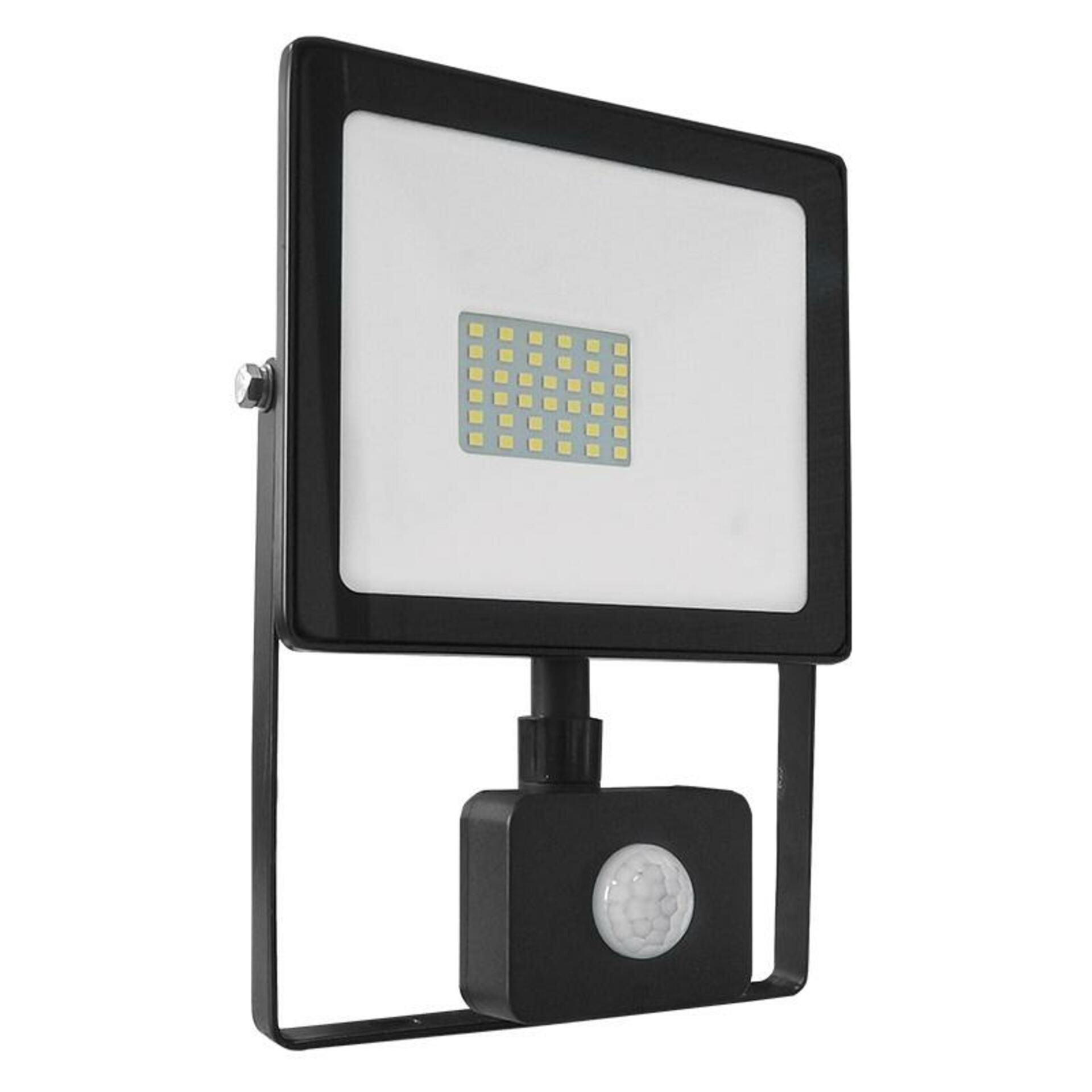 ACA Lighting černá SENSOR LED SMD reflektor IP66 30W 4000K 2550Lm 230V Ra80 Q3040S