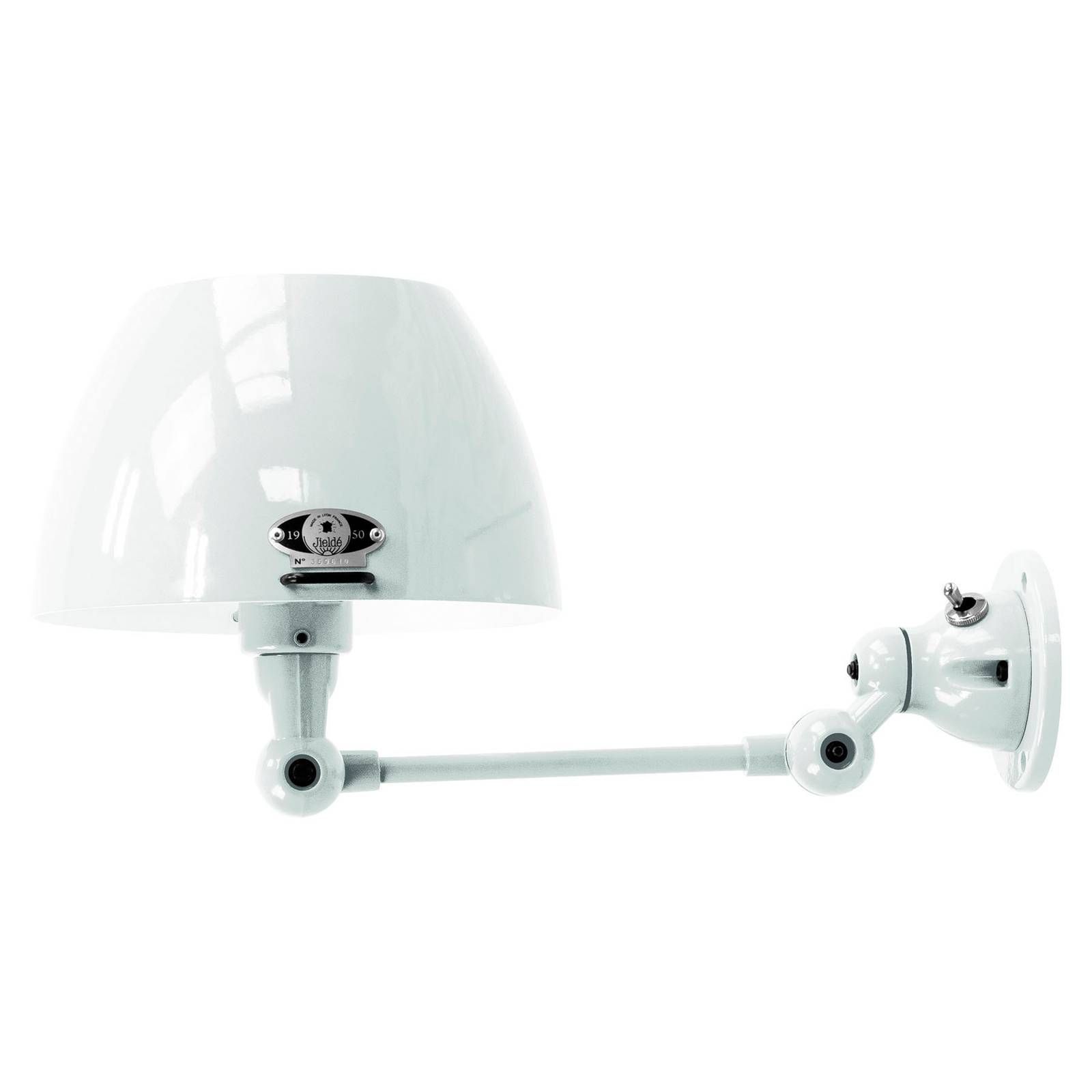 Jieldé Aicler AIC701 kĺbové nástenné svetlo biele, Obývacia izba / jedáleň, hliník, oceľ, E14, 25W