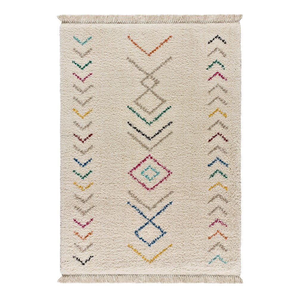 Krémovobiely koberec Universal Ziri White, 133 x 190 cm