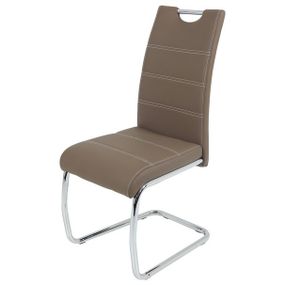 Sconto Jedálenská stolička FLORA S hnedá, syntetická koža