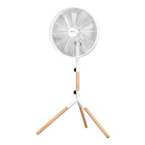 Sencor - Stojanový ventilátor 50W/230V biela/drevo