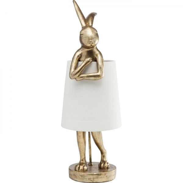 KARE Design Stolní lampa Animal Rabbit Gold