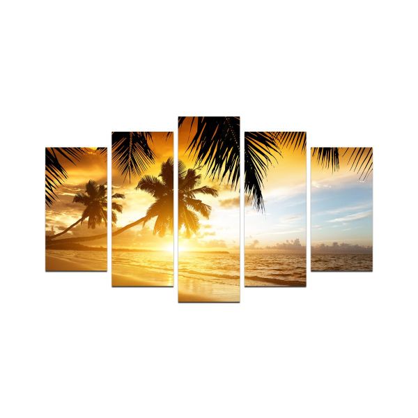 Viacdielny obraz SUNSET ON THE BEACH 30 110 x 60 cm