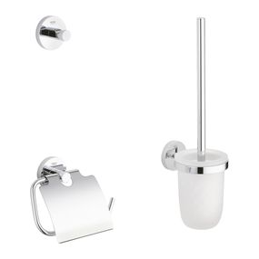 Grohe Essentials - Sada doplnkov pre toaletu 3 v 1, chróm 40407001