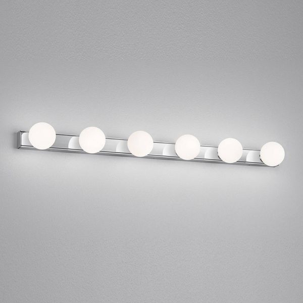 Helestra Lis zrkadlové LED svietidlo, 6-plameňové, Kúpeľňa, kov, sklo, 3W, P: 90 cm, L: 8 cm