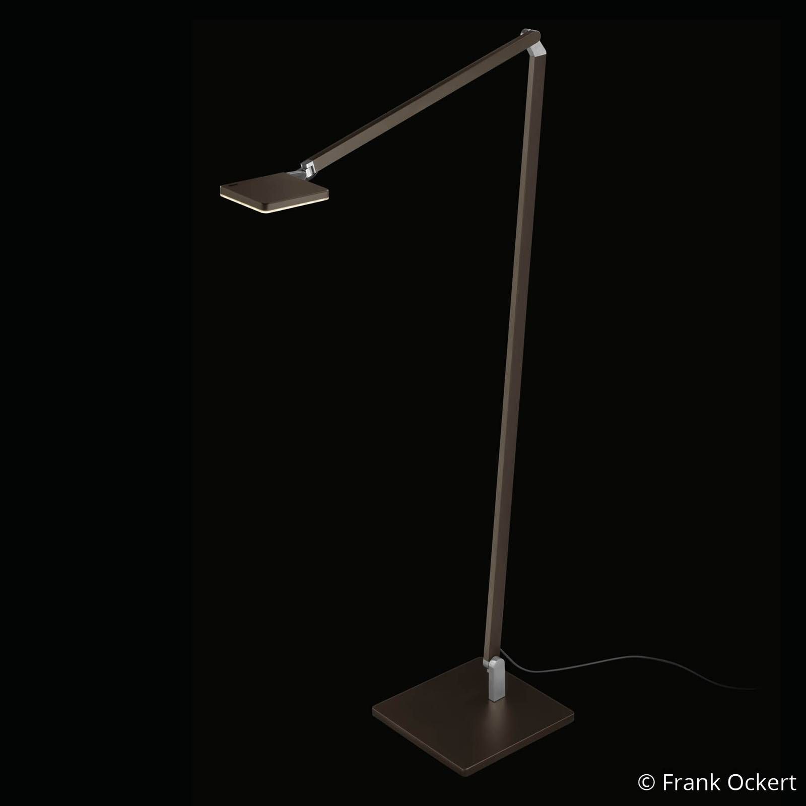 Nimbus Roxxane Home LED lampa na čítanie 940 bronz, Obývacia izba / jedáleň, oceľ, hliník, polykarbonát, 9.7W, L: 23.5 cm, K: 108.3cm
