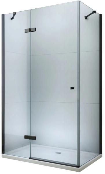 MEXEN/S - ROMA sprchovací kút 100x70 cm, transparent, čierna 854-100-070-70-00