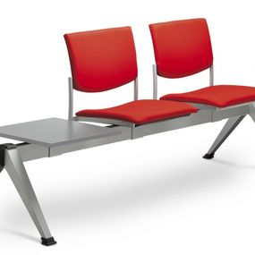 LD SEATING 2-lavice se stolkem SEANCE 099/2T-N1, podnož čierna