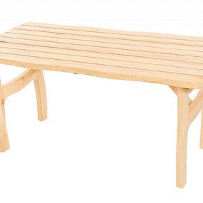 DEOKORK Masívny záhradný stôl z borovice VIKING (40 mm) - rôzne dĺžky 180 cm